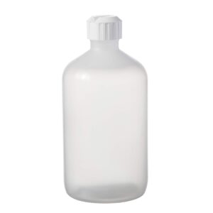 consolidated plastics boston round bottles with flip-top cap, ldpe, 16 oz, white, 12 piece