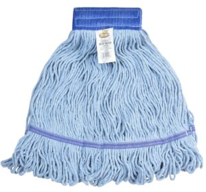 bristles 3041 commercial mop head replacement, looped end, medium, cotton