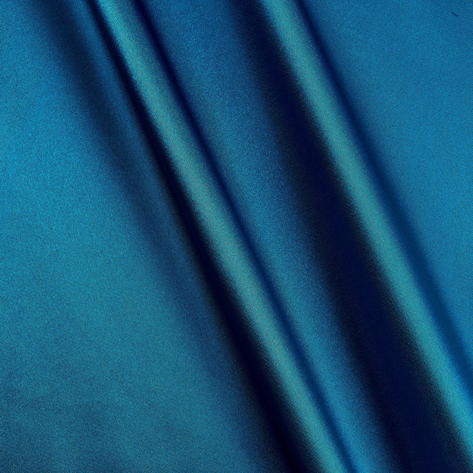 Silky Satin Charmeuse Solid Peacock, Fabric by the Yard