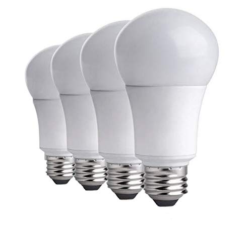 CTKcom A19 LED Light Bulbs 5W(4 Pack)- 40 Watt Equivalent 6000K Daylight White LED Light Bulbs E26/E27 Base,270 Degree Beam Angle for Home Dining Room Bedroom Living Room,UL Listed,Pack of 4