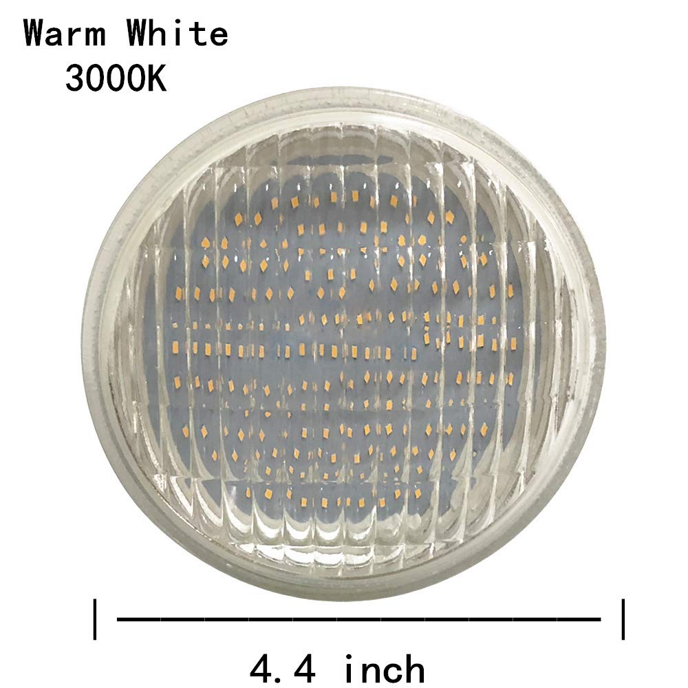 Vstar LED PAR36 9W (Eq to 50W Halogen) 12V AC/DC Lamp Landscape Waterproof (4 Pack-Warm White)