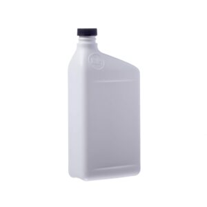 consolidated plastics 40622 rectangular oil bottle hdpe, 32 oz., white, 12 piece