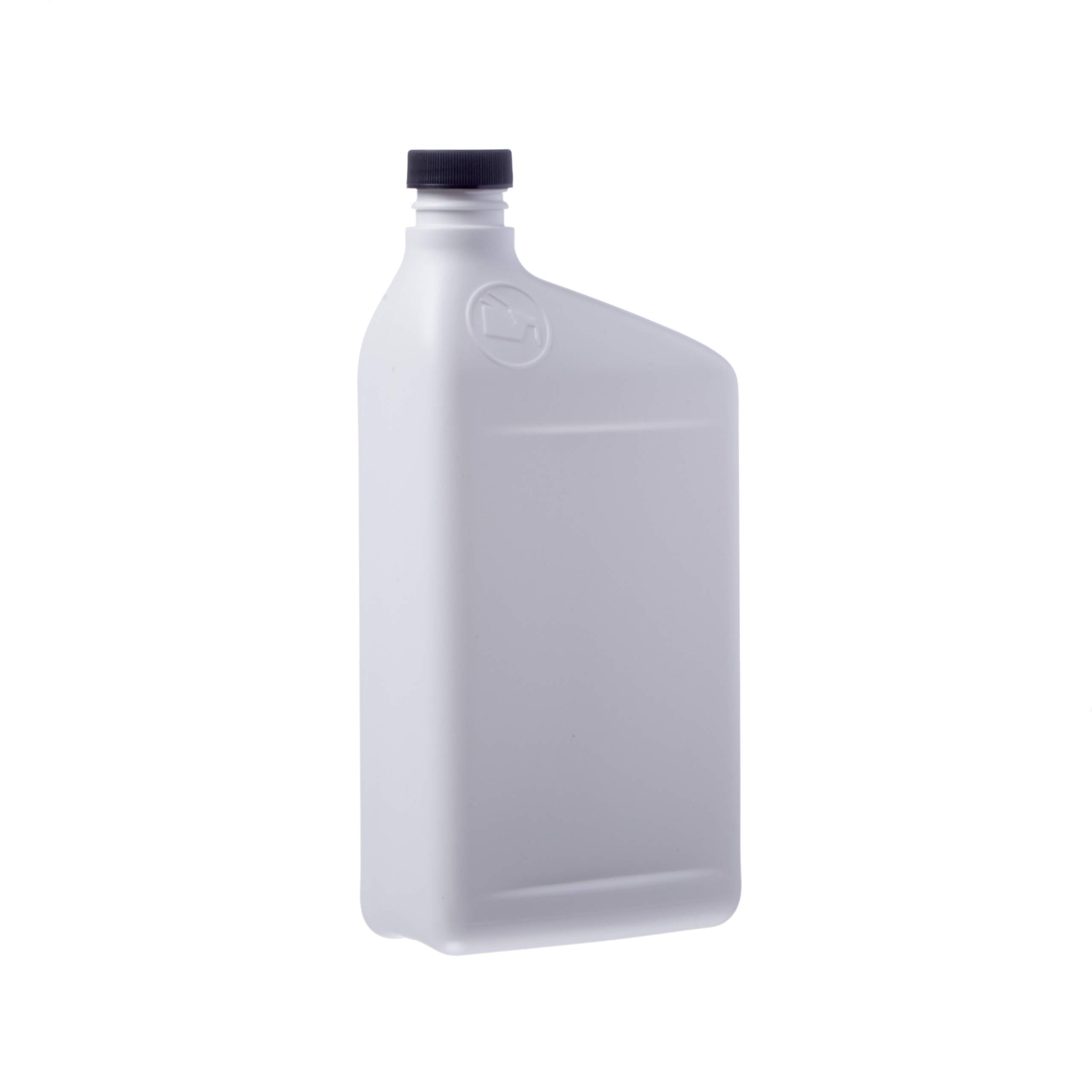 Consolidated Plastics 40622 Rectangular Oil Bottle HDPE, 32 oz., White, 12 Piece