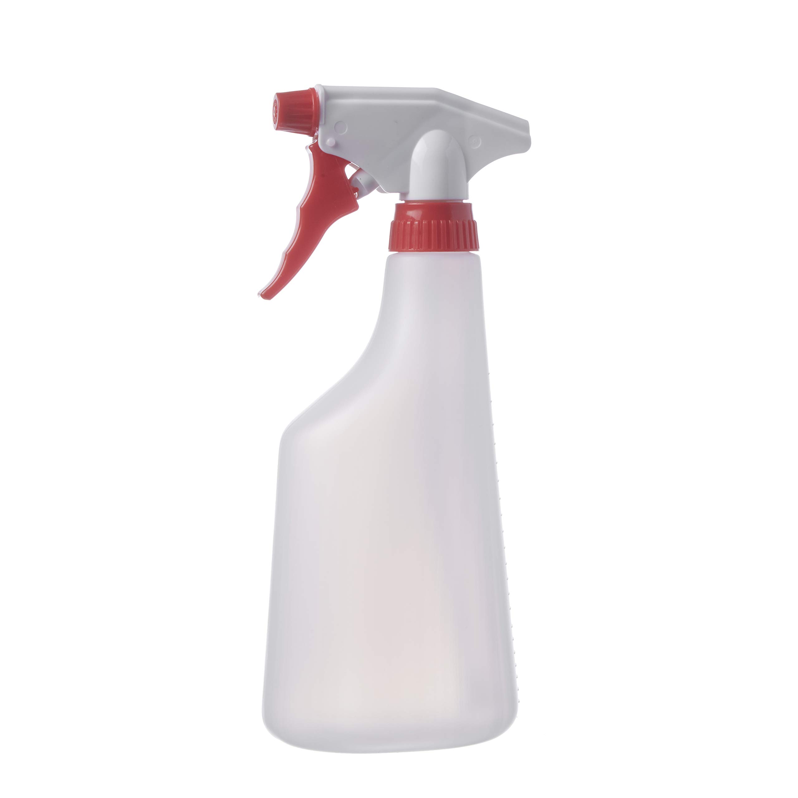 Consolidated Plastics Leakproof Spray Bottle with Red Sprayer, HDPE, Natural, 22oz, 12 Piece