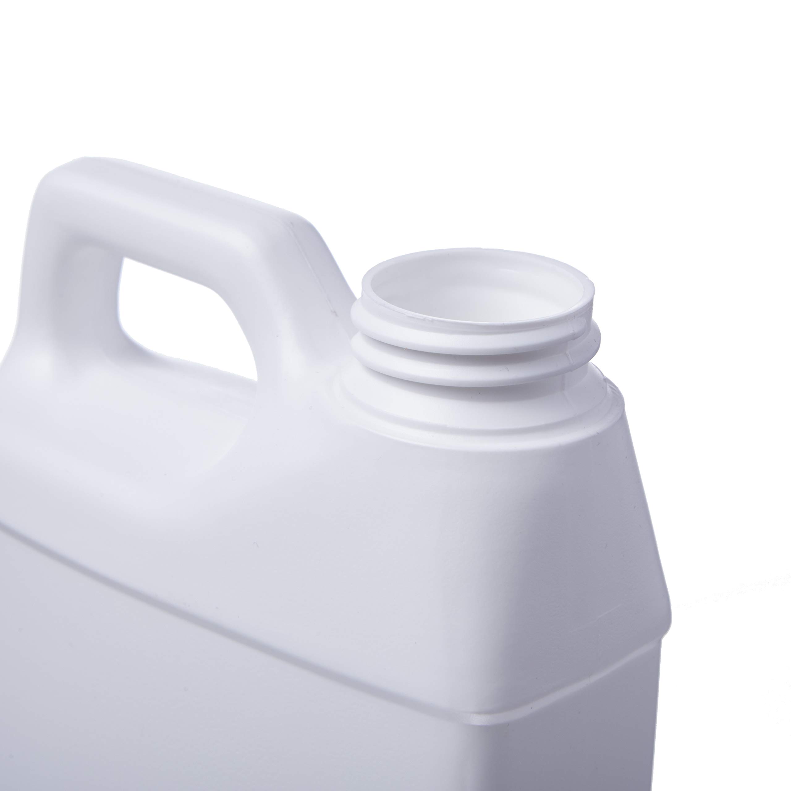 Consolidated Plastics Rectangular F-Style Bottle with Cap, HDPE, White, 16oz, 12 Piece