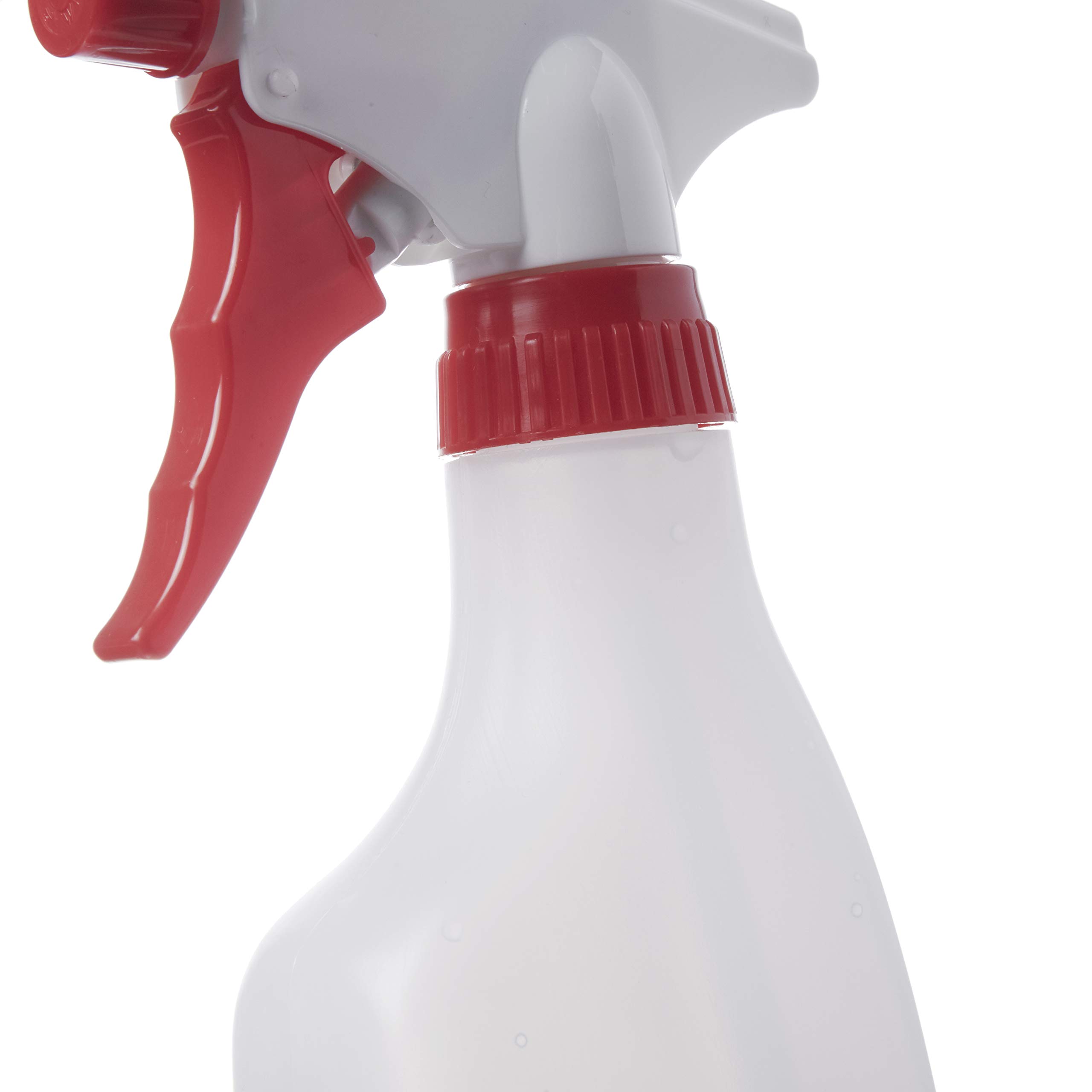 Consolidated Plastics Leakproof Pocket Spray Bottle with Red Sprayer, HDPE, Natural, 8oz, 12 Piece