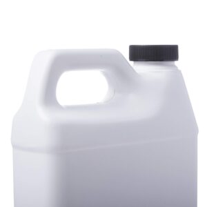 Consolidated Plastics Rectangular F-Style Bottle with Cap, HDPE, White, 32oz, 12 Piece