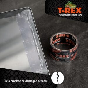 T-REX Ferociously Strong Repair Tape, Sticks to Wet Surfaces, All Weather and UV Resistant, 1.88" x 9 Yards, Clear, 1-Roll (241535)