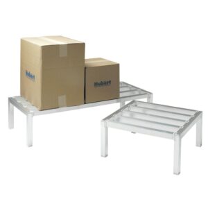 HUBERT Aluminum Dunnage Rack - 12"L x 12"W x 12"H