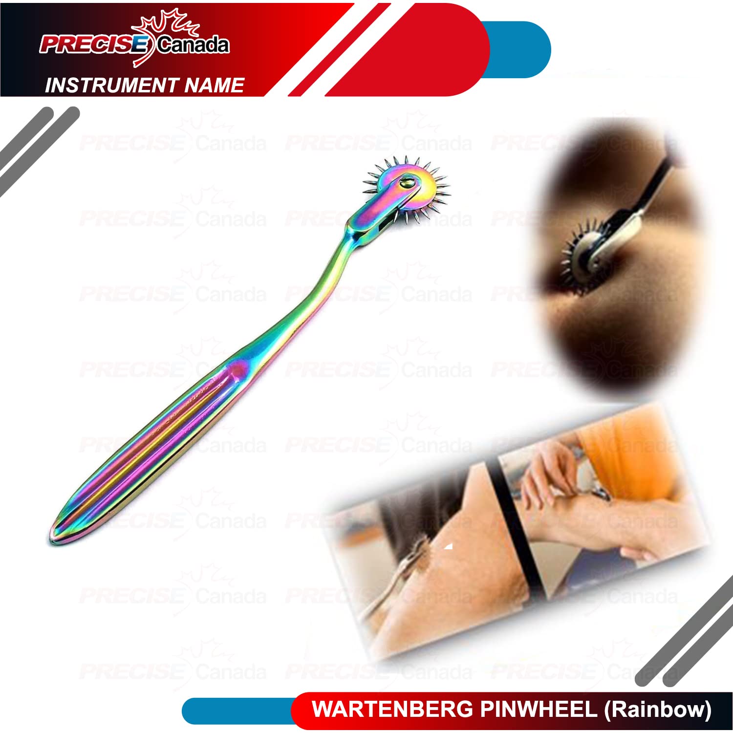 PRECISE CANADA PC WARTENBERG Stainless Steel Sensation Pinwheel (Rainbow)