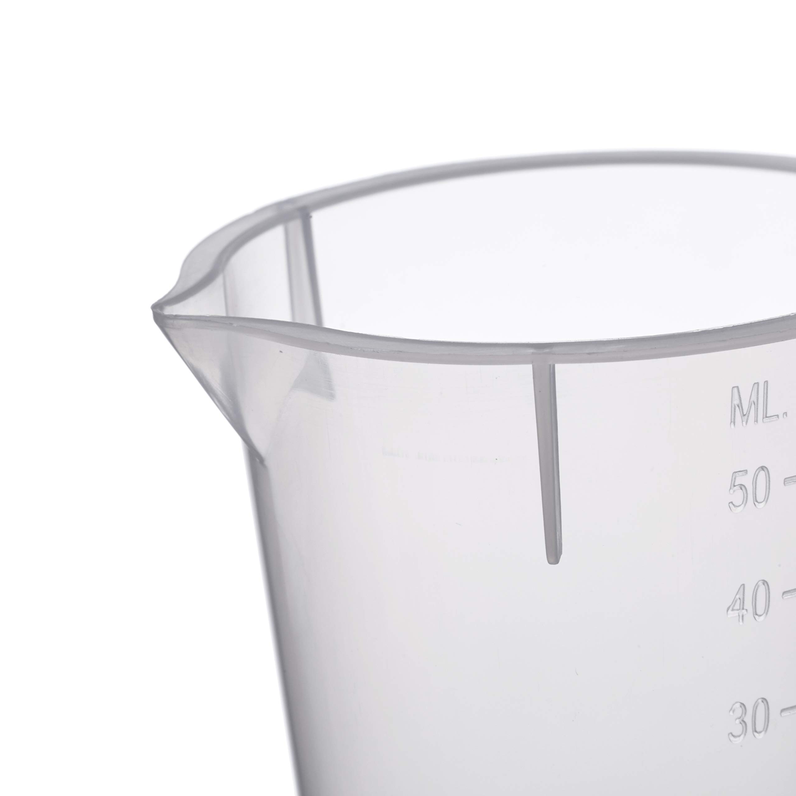 Consolidated Plastics 45374 Disposable Beaker, Polypropylene, 50 mL, 100 Piece