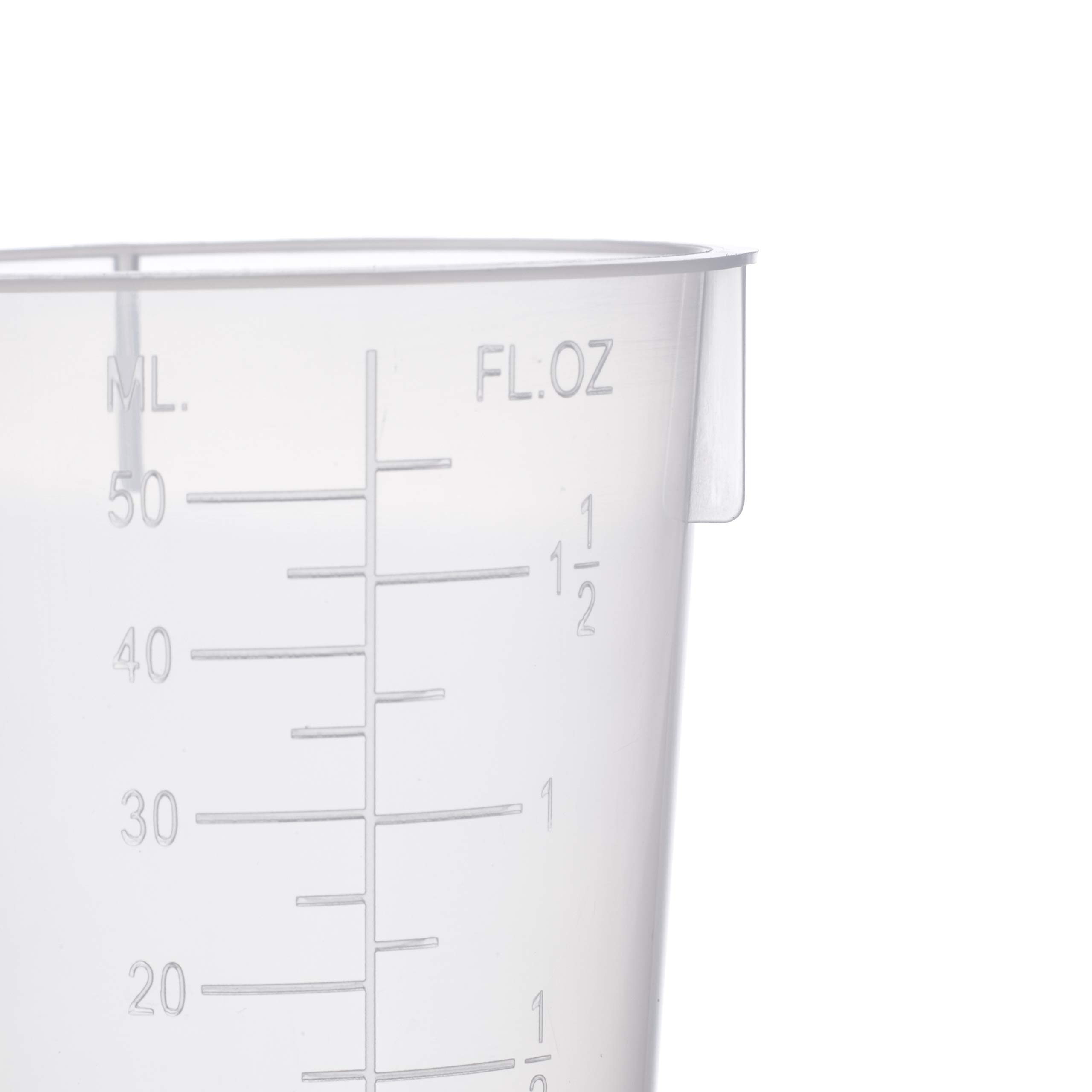 Consolidated Plastics 45374 Disposable Beaker, Polypropylene, 50 mL, 100 Piece