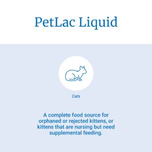 Pet-Ag PetLac Liquid for Kittens - 32 oz - Ready-to-Feed Milk Replacement for Kittens Newborn to Six Weeks Old - Easy to Digest