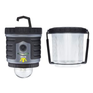 KYNG Rechargeable LED Lantern Brightest Light for Camping, Emergency Use, Outdoors, and Home- Lasts for 250 Hours on a Single Charge- Includes USB Cord and Wall Plug, Built in Phone Charger