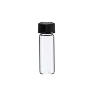 1 dram clear glass vial - screw cap - pack of 144