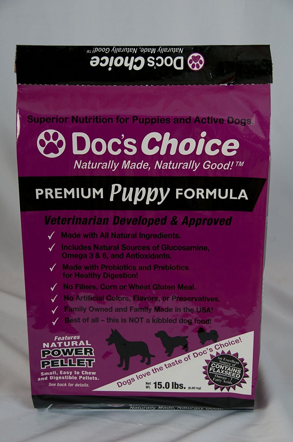 Doc's Choice Premium Chicken Puppy Food - Great for Puppies, Pregnant and Nursing Dogs, Veterinarian Developed, No Fillers/Artificial Ingredients, Made in the USA