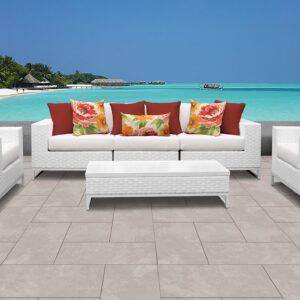 TK Classics Miami Seating Patio Furniture, Sail White