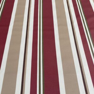 Upholstery Moroccan White on Grey Waterproof Outdoor Canvas Fabric 60" Wide (Burgundy)