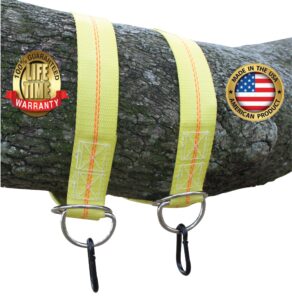 safe-t-swing - heavy duty 12,000 lb. webbing - tree swing hanging kit - made in usa (36 inch)