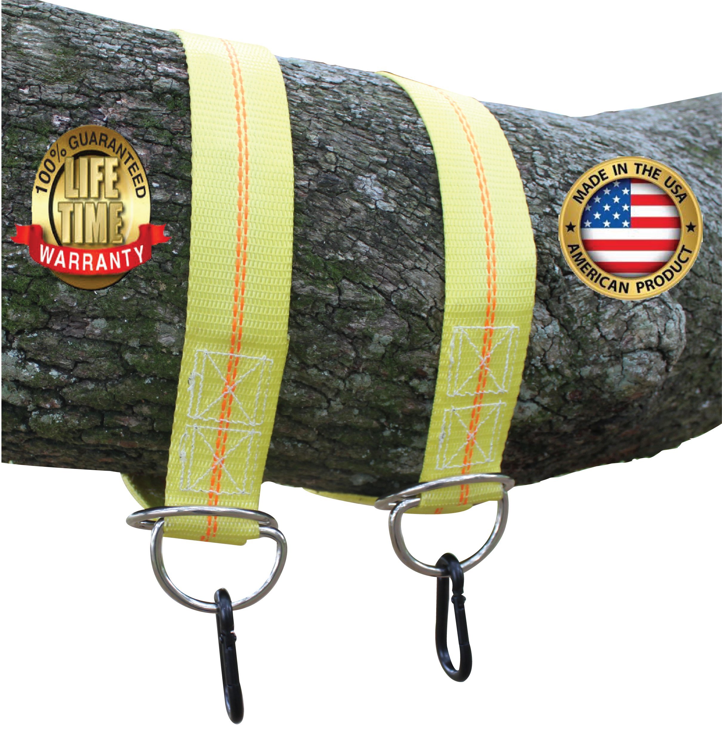 Safe-T-Swing - Heavy Duty 12,000 lb. Webbing - Tree Swing Hanging Kit - Made in USA (36 Inch)