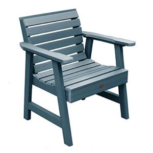 highwood weatherly garden chair, nantucket blue