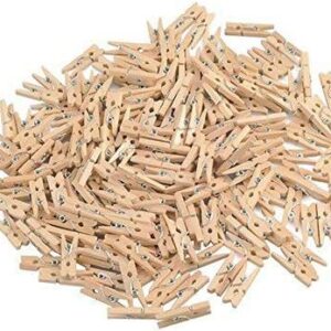 GCA DIY Wooden Pins for Scrapbooking Wood Crafts, Mini Clothespins 100 Per Pack 1"