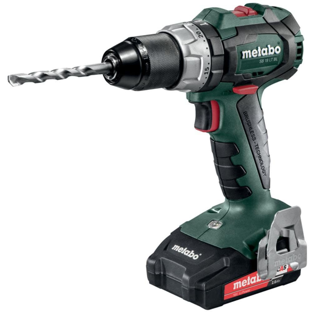 Metabo SB 18 LT BL 2x 2.0kit 18V Brushless Hammer Drill/Driver 2.0Ah Kit