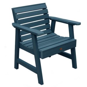 highwood lehigh garden chair, nantucket blue