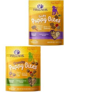 puppy pack: includes crunchy puppy treats and soft puppy treats