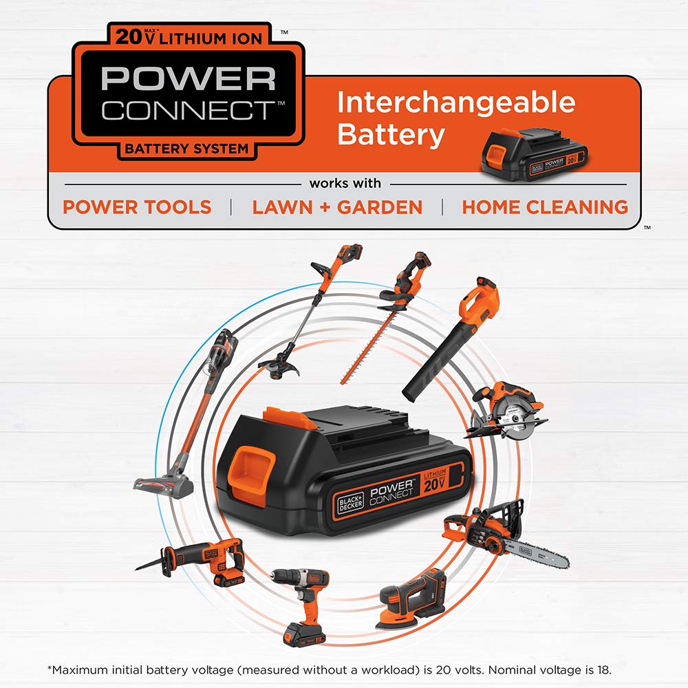 BLACK+DECKER 20V MAX* POWERCONNECT Cordless 4-Tool Combo Kit (​​BD4KITCDCMSL)