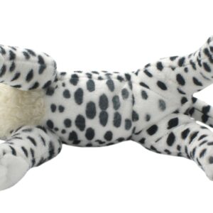 TAGLN The Jungle Animals Stuffed Plush Toys Cheetah Tiger Panther Lioness Pillows (White Leopard, 16 Inch)