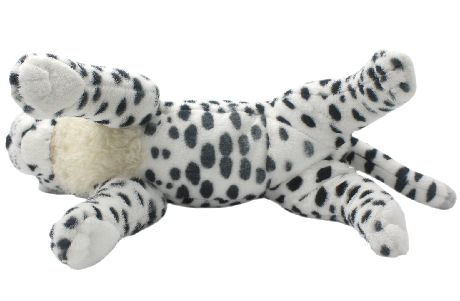 TAGLN The Jungle Animals Stuffed Plush Toys Cheetah Tiger Panther Lioness Pillows (White Leopard, 16 Inch)