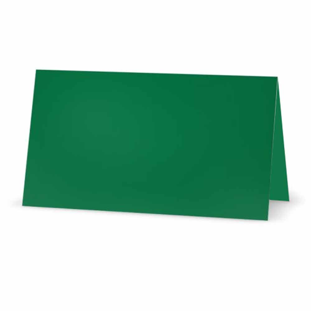 Football on Green Place Cards - TENT STYLE - 10 PACK - White Blank Front Solid Color Border - Placement Table Name Seating Stationery Party Supplies - Occasion Dinner Event