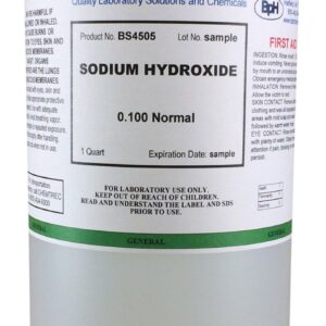 Dilute Solution of Sodium Hydroxide 0.1000 Molar (0.1000 Normal) | 1 Quart (950 mL)