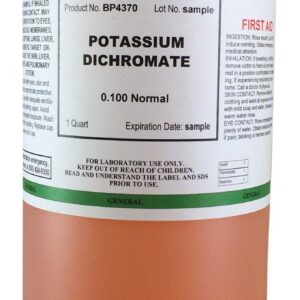 Potassium Dichromate 0.100 Normal Quart (950 mL)