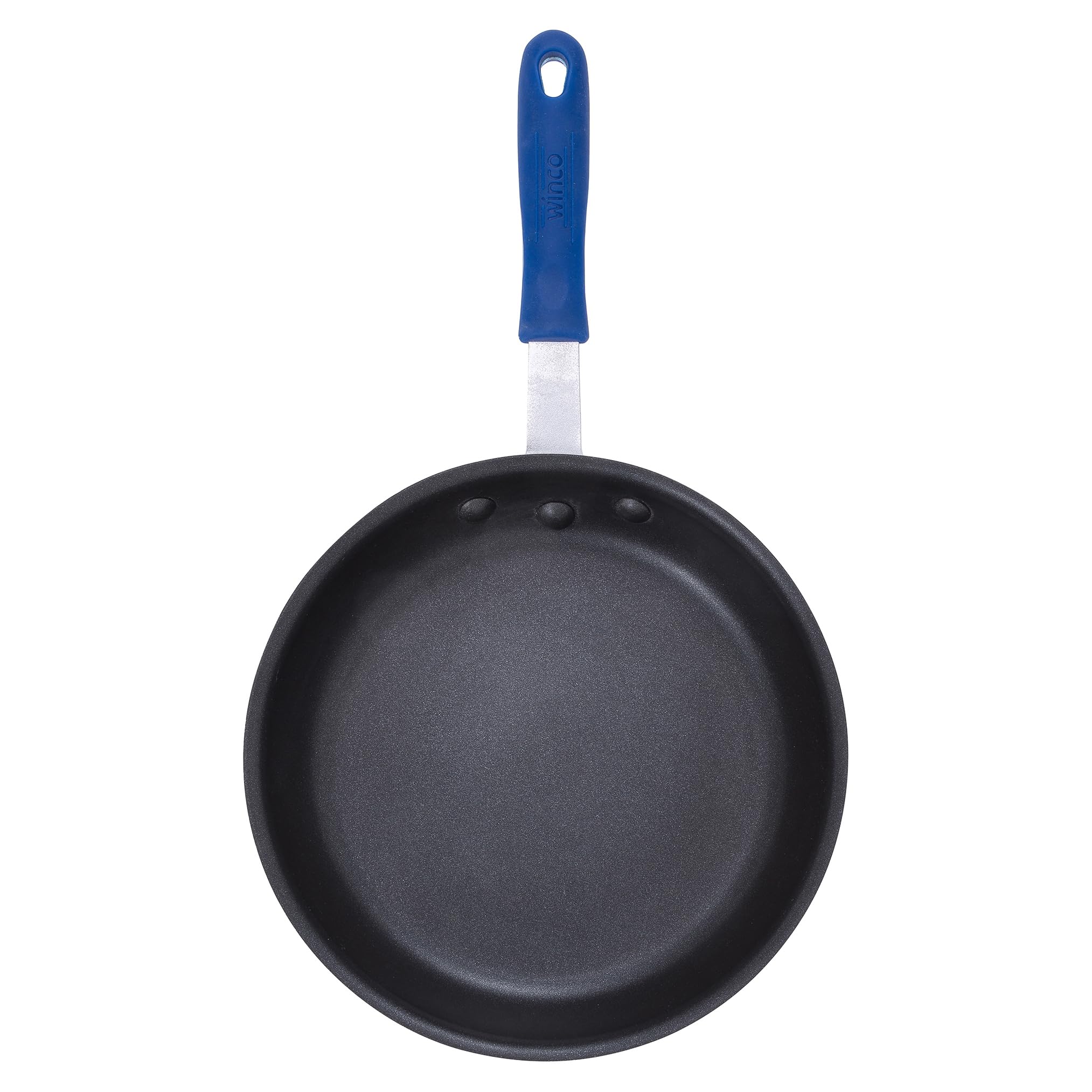 Winco Commercial-Grade Aluminum Fry Pan with Stay Cool Handle, Induction Compatible, Non-Stick Finish, 12"