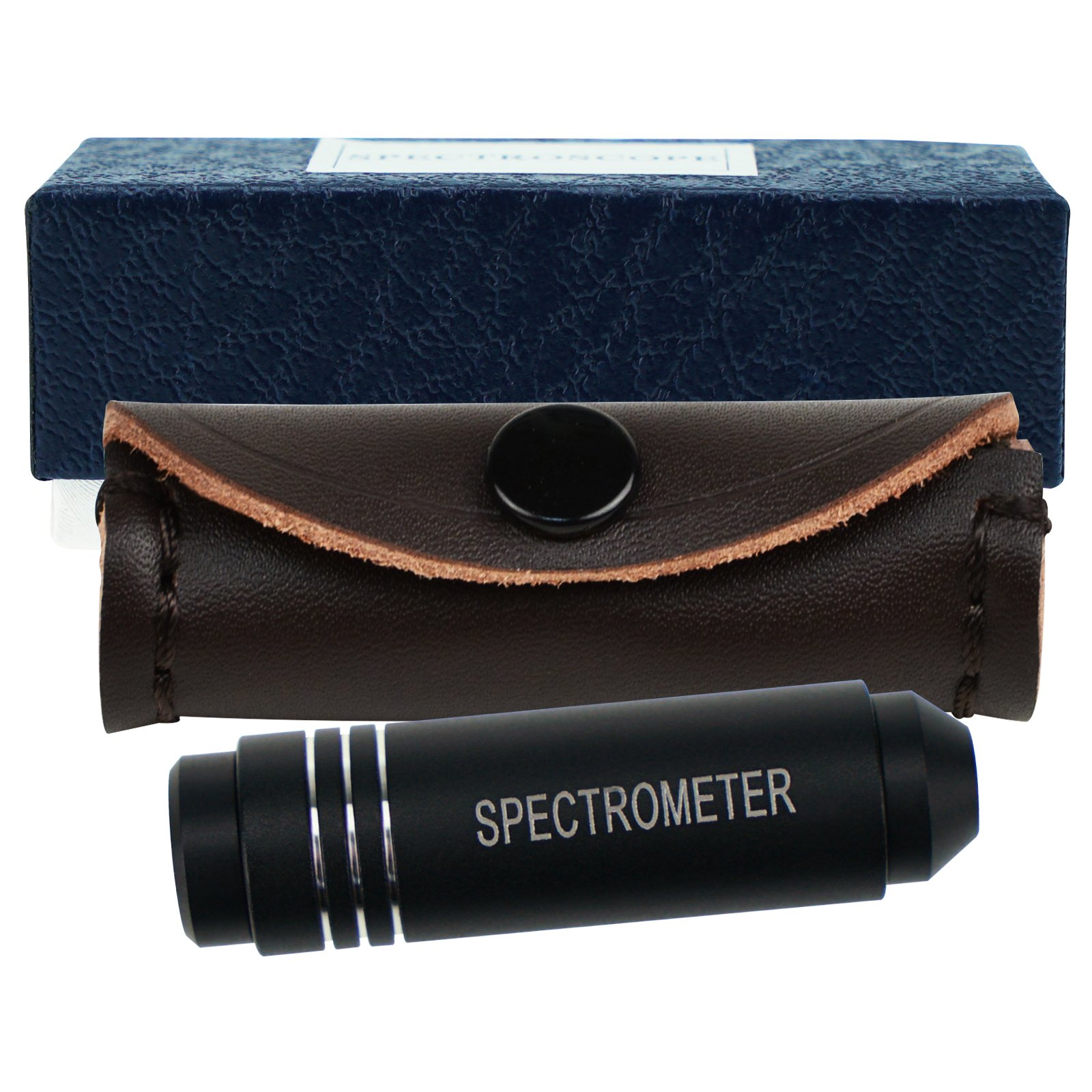 Handheld Diffraction Spectroscope, Pocket-Sized Grating Gemological Spectrometer in a Gem Tool Jewelers Eye Loupe for GIA Use and Quick Identification Gemstone Jewelry Magnifier