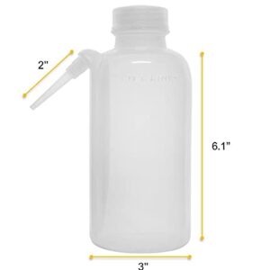 EISCO Wash Bottle, 500ml - Polyethylene - Translucent, Unbreakable - Screw Cap with Down Spout for Dispensing Liquid Labs