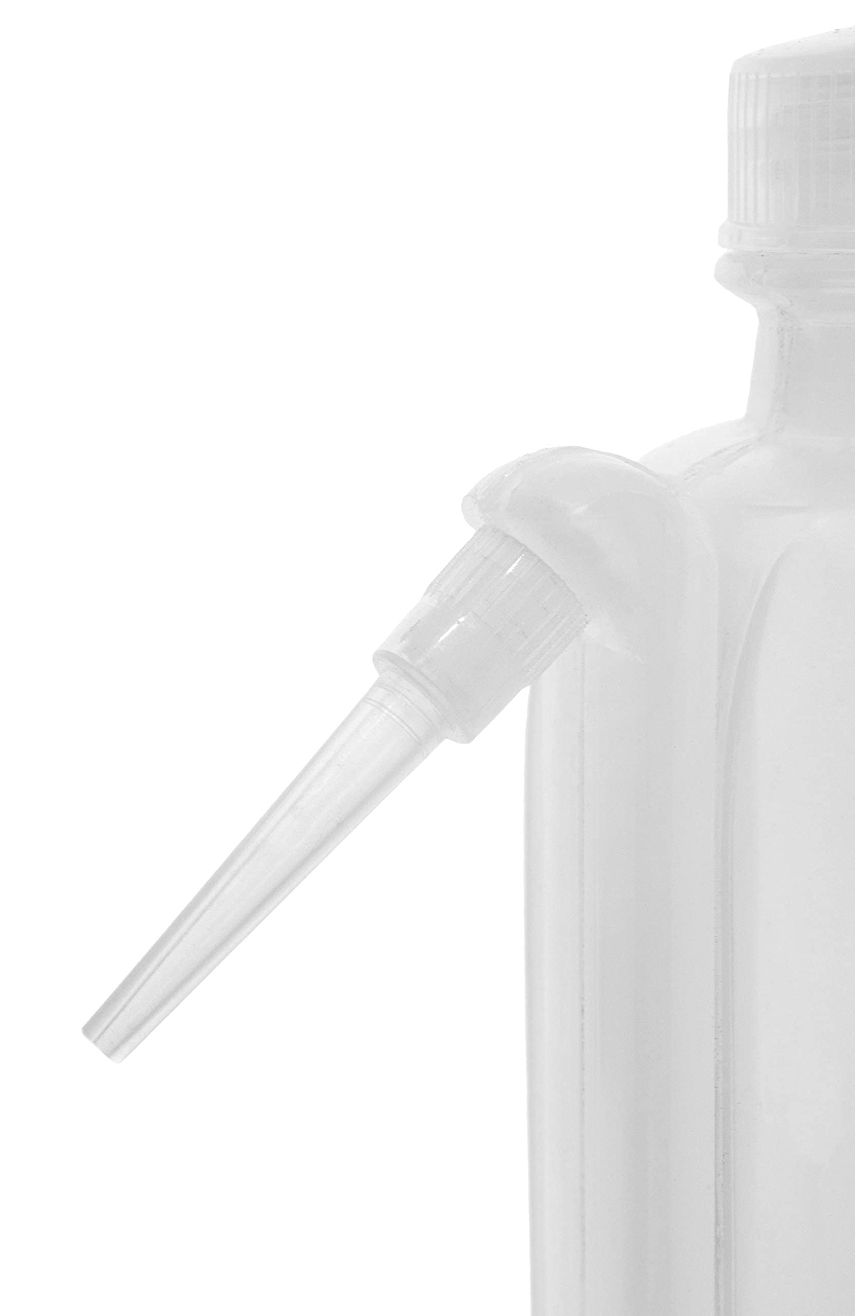 EISCO Wash Bottle, 500ml - Polyethylene - Translucent, Unbreakable - Screw Cap with Down Spout for Dispensing Liquid Labs