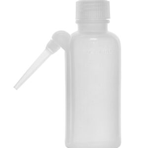 EISCO Wash Bottle, 125ml - Polyethylene - Translucent, Unbreakable - Screw Cap with Down Spout for Dispensing Liquid Labs