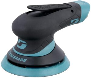 dynabrade (x52h) dynorbital extreme 5" (127 mm) diameter random orbital sander, non-vacuum, hook-face pad face | proportionate 3/32" (2.5 mm) diameter orbit | 12000 rpm pneumatic motor