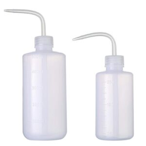 ronyes lifescience wash bottle ldpe plastic squeeze bottle set watering can with narrow mouth 250ml 500ml