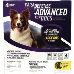 Para Defense Advanced 21-55 lb Dog Pet Flea Control Supply, Large