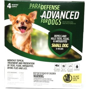 Para Defense Advanced 5-10 lb Dog Pet Flea Control Supply, Small