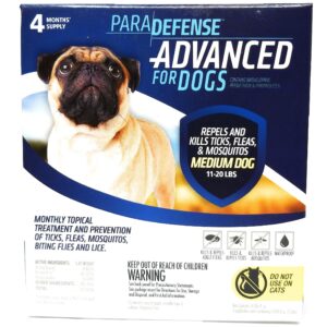 Para Defense Advanced 11-20 lb Dog Pet Flea Control Supply, Medium