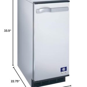 Manitowoc SM-50A 14 3/4" Air Cooled Undercounter Octagonal Cube Ice Machine with 25 lb. Bin - 53 lb.