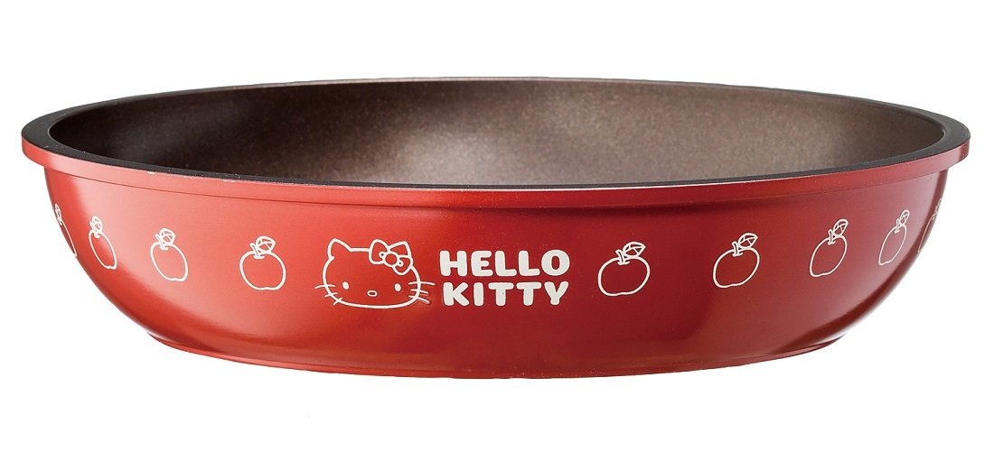 Pot 20cm Frying pan Skater Handle is Out 20cm Glass lid 20cm Handle 4-Piece Set Hello Kitty Sanrio ANFP2