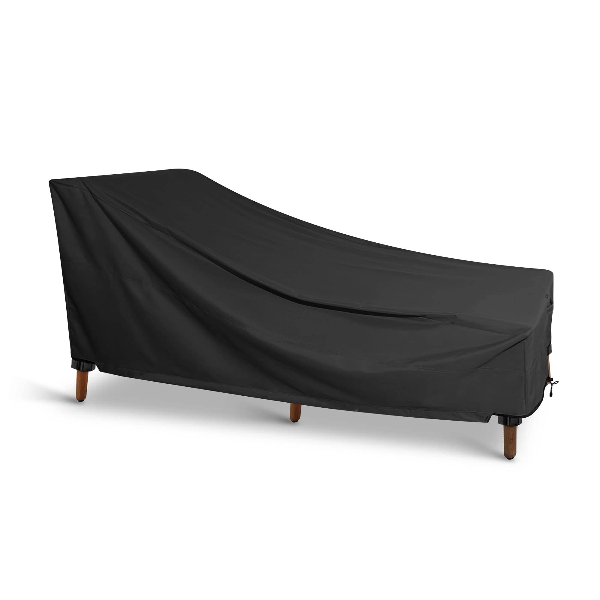 Chaise Lounge Cover - KHOMO GEAR - Panther Series - Heavy Duty Patio Furniture Cover - Black Outdoor