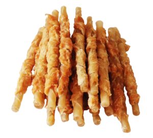 pawant chicken wrapped rawhides for dogs treats puppy training snacks sticks dog rawhide chews all natural dog treats 0.5lb