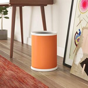 Kraftware Fun Colors Oval Wastebasket, 14”, Spicy Orange